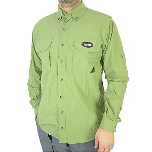 Camisa MTK Sky manga longa UVA e UVB Tam: EX Cor: verde