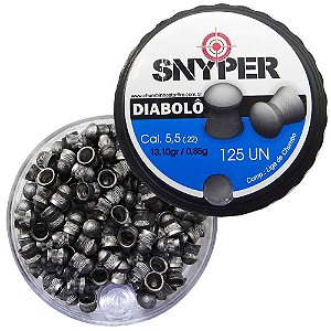 Chumbinho Diabolô Snyper 5,5mm com 125