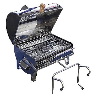 Churrasqueira para barco Bafinho inox 30x20 - PRONTA ENTREGA