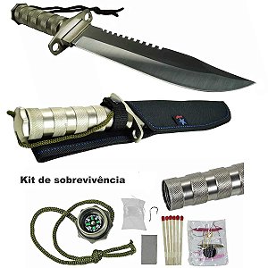 Faca tática Rambo combate militar sobrevivência