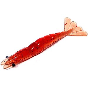 Isca artificial Camarão JET Shrimp Nihon Baits 11cm - 01 Red Tea