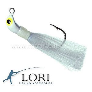 Isca artificial Jig Lori M 12 g Cor: Branco (xuxinha)