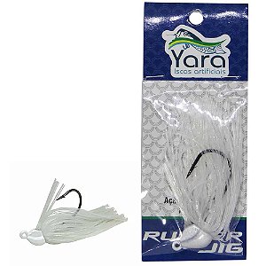 Isca artificial Yara Rubber 10g Cor 81 Branco Cintilante - 2981