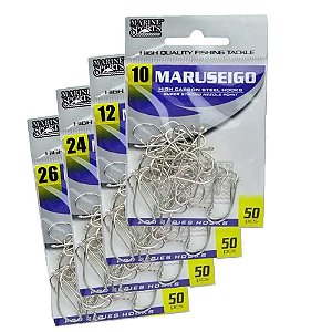 Kit Anzol Marine Sports Maruseigo Nickel 10, 12, 24 e 26