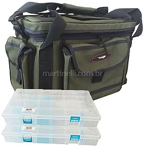 Kit Bolsa de apetrechos MTK Standard G + 2 Estojos papa iscas G