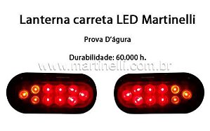 Lanterna de carreta LED par, Freio/Seta/Lanterna/Placa