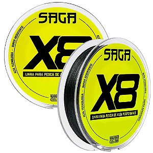 Linha Marine Sports Multi Saga X8 Green 20lb 0,19mm 300m