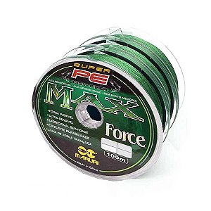 Linha Multifilamento Maruri Max Force 4x -0,45mm 58lb 26,4Kg - 300m contínuos