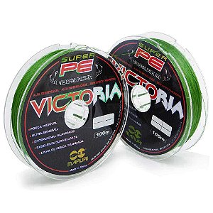 Linha multifilamento Maruri Victoria 4x - 0,18mm 21lbs 9,5 kg 100m - carretel contínuo até 1.000m