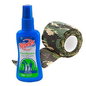 Repelente Repelex Family Care Spray 100 ml + Fita Camuf Tape