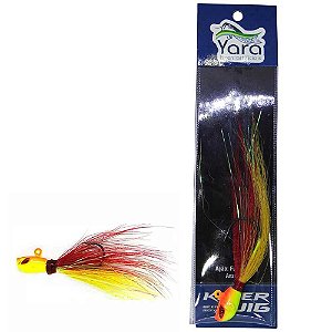 Isca artificial Yara Killer Jig 15g Vermelho e Amarelo 42 - 1742