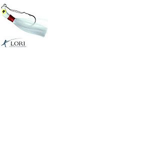 5X Isca artificial Jig Lori Anti-En M 12 g Branco e Vermelho
