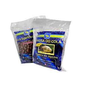 Massa Para Pesca Do Cola Gigantes 500 gram + Ração Furadinha