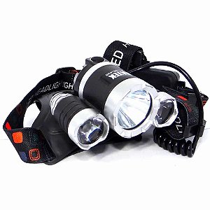 Lanterna De Cabeça Luatek Lt-400 3 Led Bike Caça e Pesca