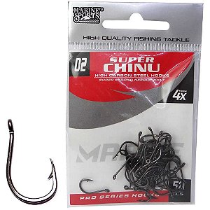 Anzol Marine Sports Super Chinu 4X Black 2 c/ 50 un.