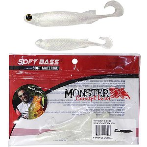 Isca Soft Monster 3x E-shad 12cm Manjuba c/ 5 un.