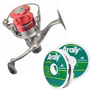 Molinete MS Novo Prisma 6000 FD + Linha Mono Araty Superflex Fumê 0,40mm  100m - Martinelli Pesca e Náutica - As melhores Ofertas do Ano em Pesca