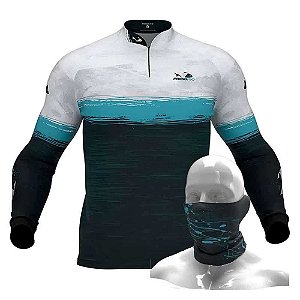 Camiseta de Pesca Presa Viva PV 06 - M + Breeze Buff Presa Viva PV 06