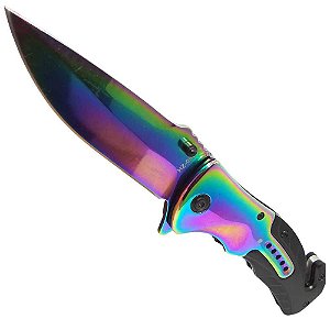 Canivete HZ-0952 Tipo Karambit com trava de segurança e clip de bolso  colorido - Martinelli Pesca e Náutica - As melhores Ofertas do Ano em Pesca