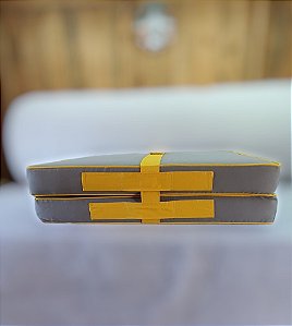 Colchão Dobrável Viés 1,90m x 80cm x 10cm Tecido Sarja Rei do Futon