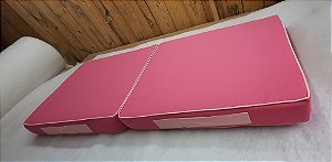 Colchão Dobrável para Nicho Personalizado, cor Rosa 1,77m x 80cm x 12cm Rei do Futon