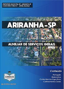 Apostila Cress-Rj - Auxiliar De Serviços Gerais em Promoção na Americanas