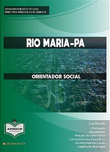 APOSTILA RIO MARIA - ORIENTADOR SOCIAL