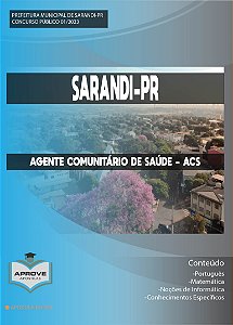 APOSTILA SARANDI - AGENTE COMUNITÁRIO DE SAÚDE - ACS