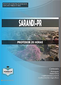 APOSTILA SARANDI - PROFESSOR 20 HORAS