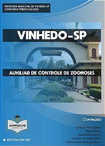 APOSTILA VINHEDO - AUXILIAR DE CONTROLE DE ZOONOSES