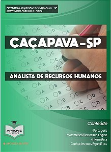 APOSTILA CAÇAPAVA - ANALISTA DE RECURSOS HUMANOS