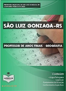 APOSTILA SÃO LUIZ GONZAGA - PROFESSOR DE ANOS FINAIS – GEOGRAFIA