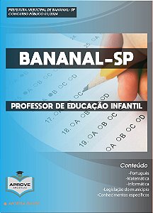 APOSTILA BANANAL - PROFESSOR DE EDUCAÇÃO INFANTIL