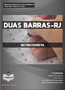 APOSTILA DUAS BARRAS - NUTRICIONISTA