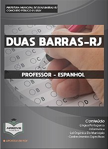 APOSTILA DUAS BARRAS - PROFESSOR - ESPANHOL