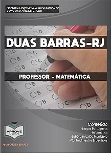 APOSTILA DUAS BARRAS - PROFESSOR - MATEMÁTICA
