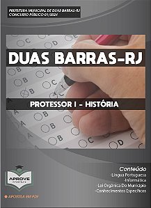 APOSTILA DUAS BARRAS - PROTESSOR I - HISTÓRIA