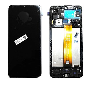 Frontal Completa Tela Touch Display Lcd Samsung A03 ( A032 ) ** Com Aro **