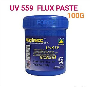 Fluxo Solda Pastoso Mechanic Uv 559 100G Azul