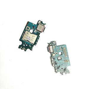 Flex Placa Conector Carga Samsung S22 Plus