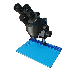 Microscópio Trinocular Yaxun Ak33 Com Manta e LED + Lente 0.5x