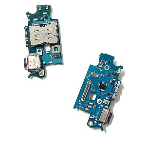 Flex Placa Conector de Carga Samsung S23 Plus