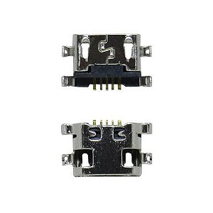 Kit com 4 Conector de Carga Motorola Moto E6 Play
