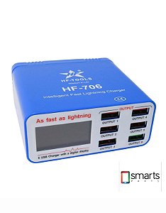 Carregador de Bancada Inteligente iCharge 6 em 1 Profissional HF-Tools HF-706