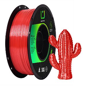 Filamento MultFila Impressora 3D Silk Vermelho 1kg