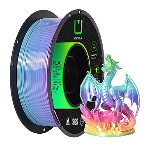 Filamento MultFila Impressora 3D PLA Especial Rainbown Candy Colours 1kg 1.75mm Premium