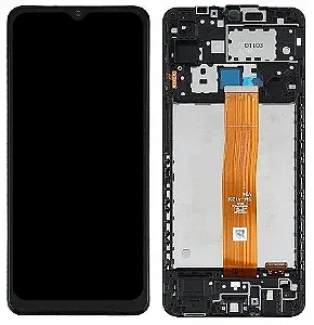 Frontal Completa Tela Touch Display LCD Samsung A12 ( A125 e A127 ) - Universal - ** Com Aro **