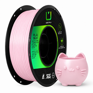 Filamento MultFila Impressora 3D PLA Silk Rosa Claro 1kg 1.75mm Premium