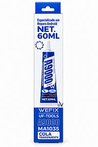 Cola Transparente Branca WEFIX A9000 60ml Para Android