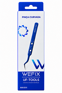 Pinça Curva Profissional WEFIX Para Manutenção de Celulares